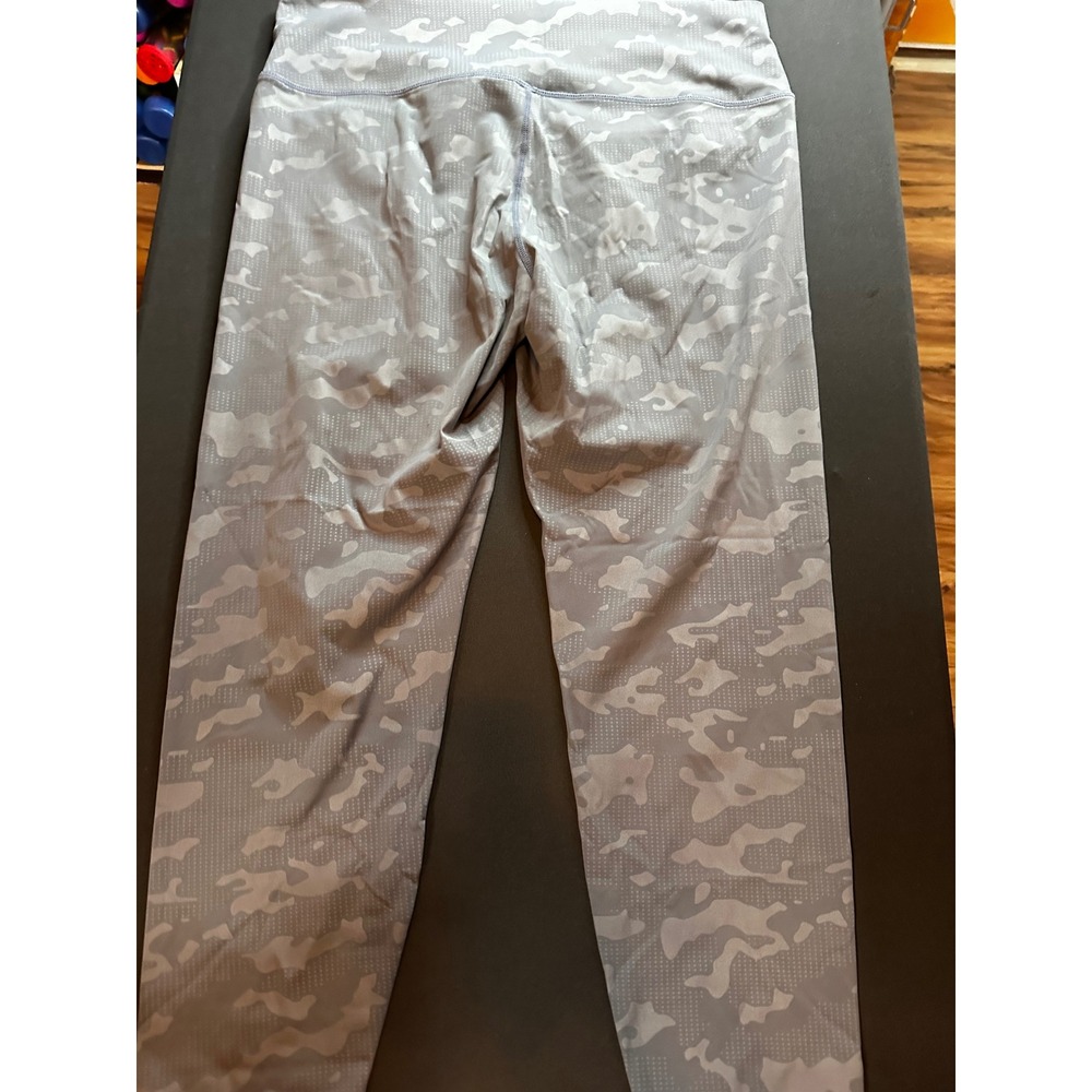 Zyia Active Women Gray Camo Dot High Waisted Leggings Size 16-18 Large XL
